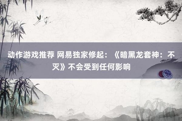 动作游戏推荐 网易独家修起：《暗黑龙套神：不灭》不会受到任何影响